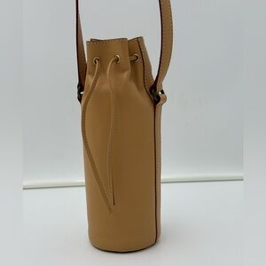 Royal Highness by PIEROTUCCI • Drink Carrier Bag in Tan Leather • Made in ITALY